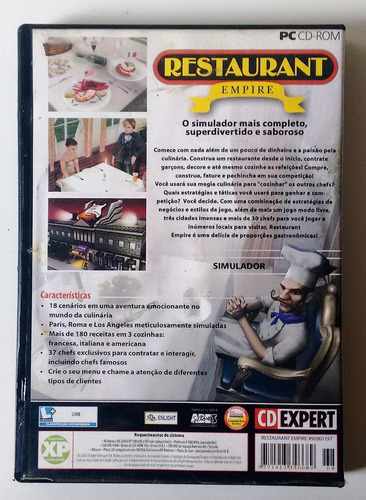 Pc Cd-rom Jogo Restaurante Empire - Cd Expert